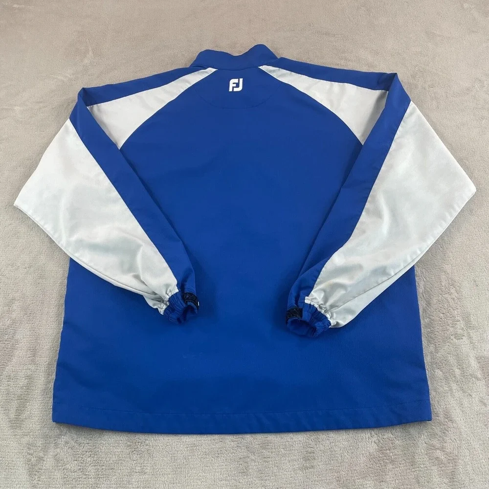 FootJoy‎ Golf 1/2 Zip Pullover Windbreaker Men XL Blue Grey Performance Wicking